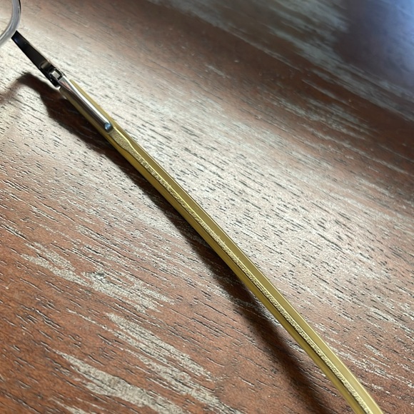 Ted Baker Scuffler B113 LBR brown half rim eyeglasses 48-20-135 with black case - Picture 8 of 16